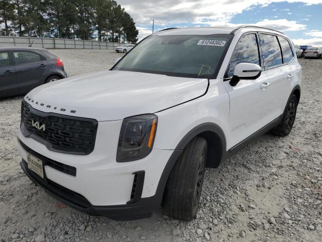 5XYP3DHC1NG206408 - 2022 KIA TELLURIDE WHITE photo 2