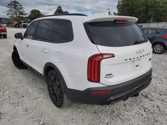 5XYP3DHC1NG206408 - 2022 KIA TELLURIDE WHITE photo 3