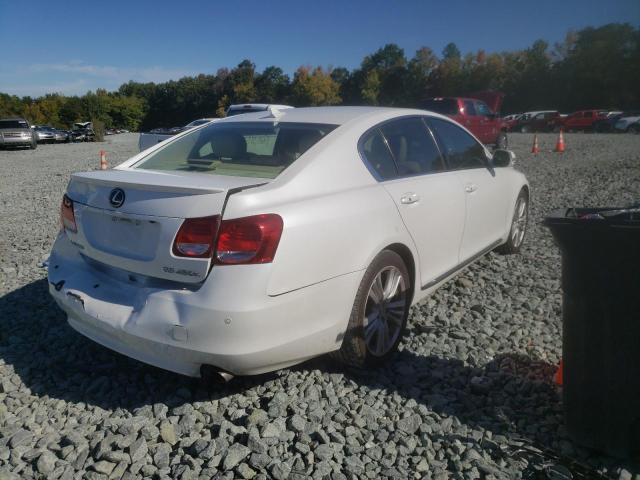 JTHBC96S595017906 - 2009 LEXUS GS 450H WHITE photo 4