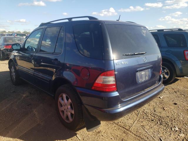 4JGAB72E31A230316 - 2001 MERCEDES-BENZ ML 430 BLUE photo 3