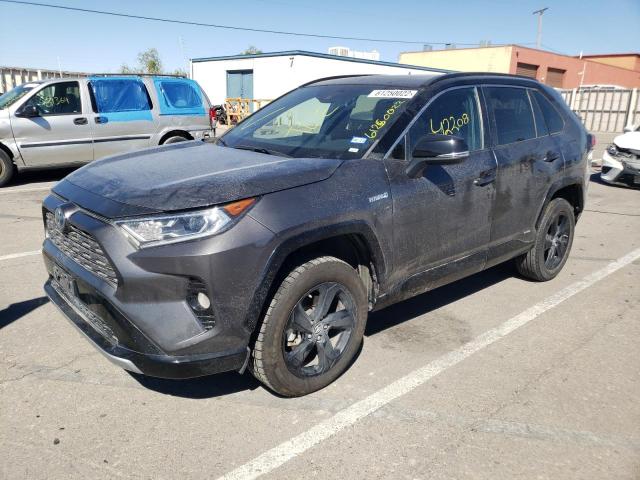 2T3EWRFV1KW009252 - 2019 TOYOTA RAV4 XSE GRAY photo 2