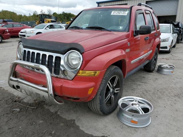 1J4GL58KX5W588996 - 2005 JEEP LIBERTY LI RED photo 2