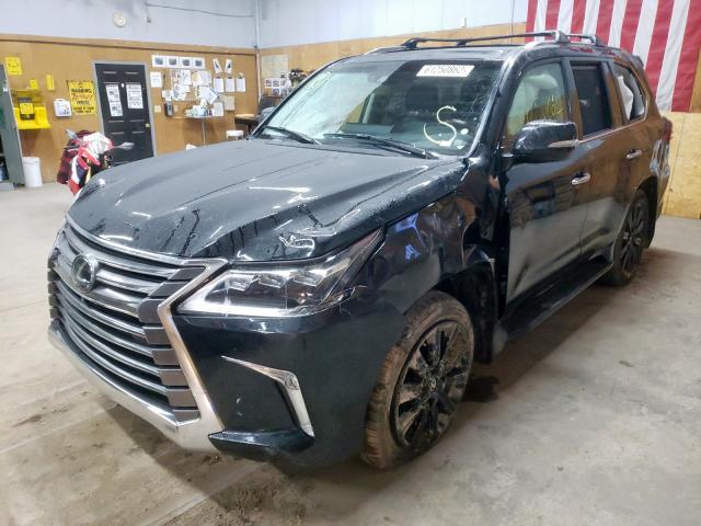 JTJHY7AX2K4294669 - 2019 LEXUS LX 570 BLACK photo 2