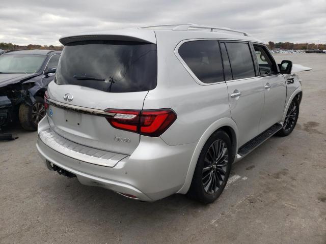 JN8AZ2AF1M9715660 - 2021 INFINITI QX80 LUXE SILVER photo 4