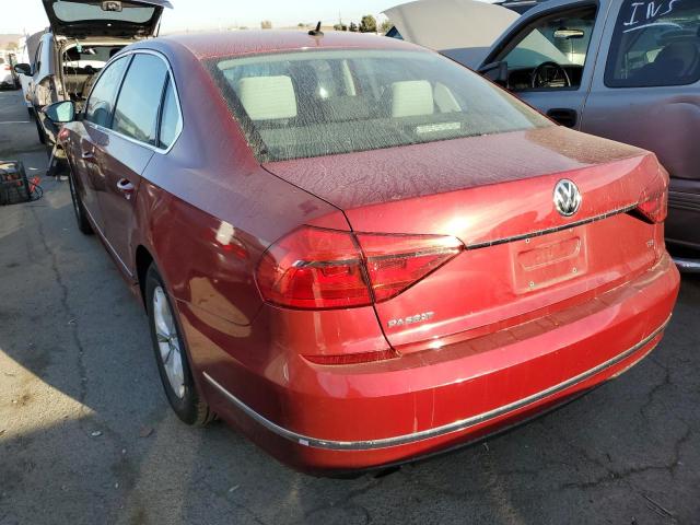 1VWAT7A3XGC033459 - 2016 VOLKSWAGEN PASSAT RED photo 3