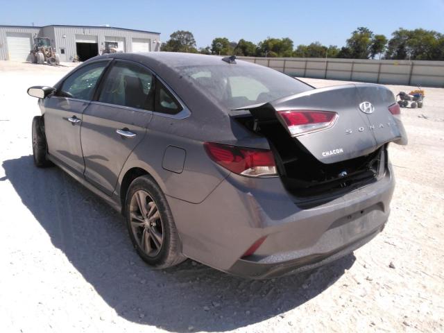 5NPE34AF7KH811193 - 2019 HYUNDAI SONATA LIM GRAY photo 3