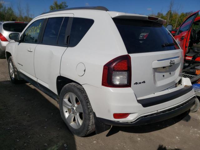 1C4NJDABXED804767 - 2014 JEEP COMPASS SP WHITE photo 3