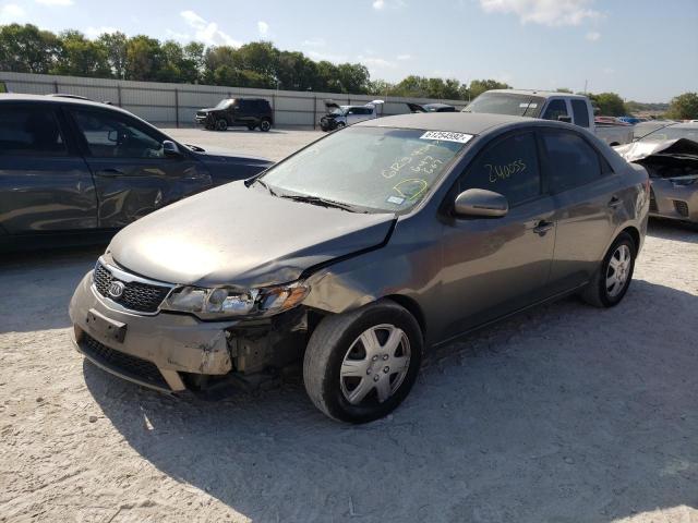 KNAFU4A27D5647667 - 2013 KIA FORTE EX GRAY photo 2