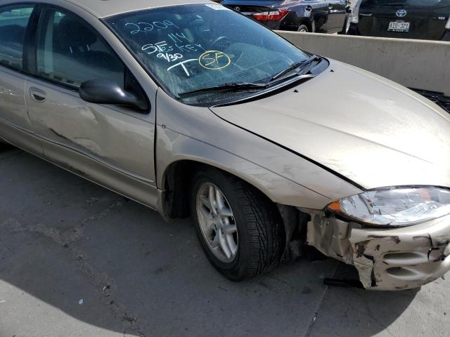 2B3HD46RX2H196520 - 2002 DODGE INTREPID S 金色 照片 9