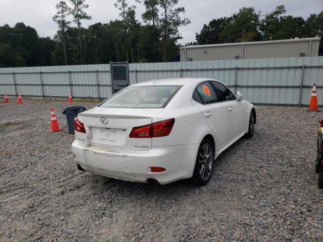 JTHBK262782063828 - 2008 LEXUS IS 250 WHITE photo 4