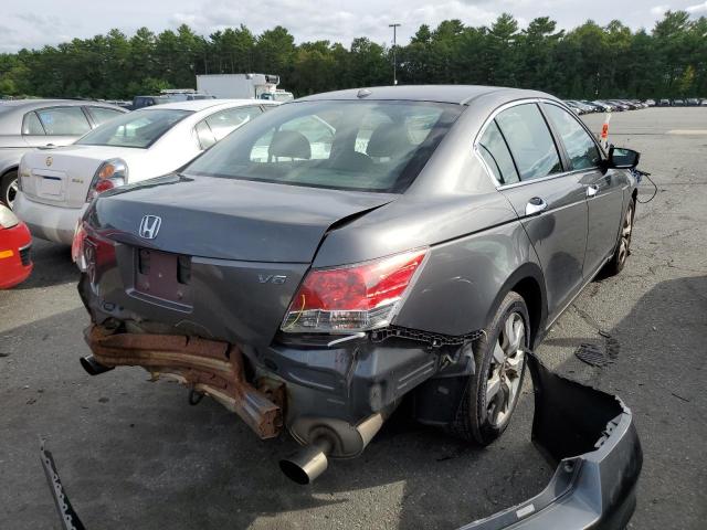 1HGCP36838A032892 - 2008 HONDA ACCORD EXL GRAY photo 4