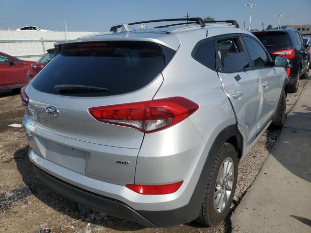 KM8J3CA47JU670763 - 2018 HYUNDAI TUCSON SEL SILVER photo 4