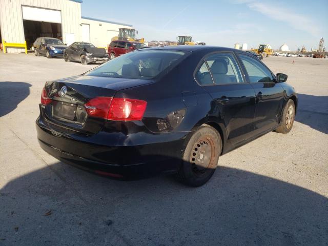 3VW1K7AJXEM207205 - 2014 VOLKSWAGEN JETTA BASE 黑色 照片 4