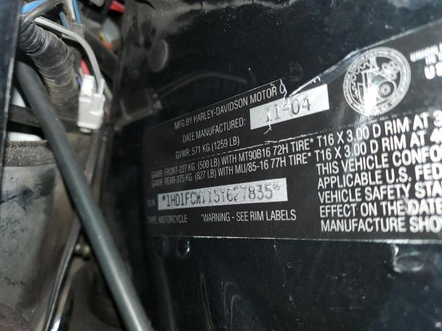 1HD1FCW115Y627835 - 2005 HARLEY-DAVIDSON FLHTCUI 紫色 照片 10