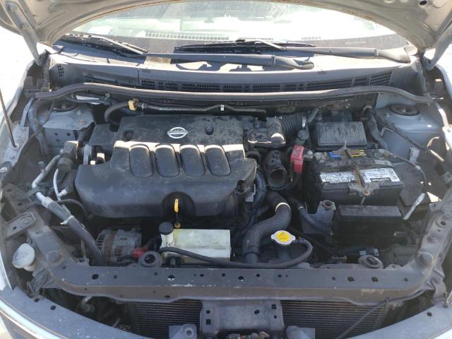 3N1BC13E19L453687 - 2009 NISSAN VERSA S SILVER photo 7