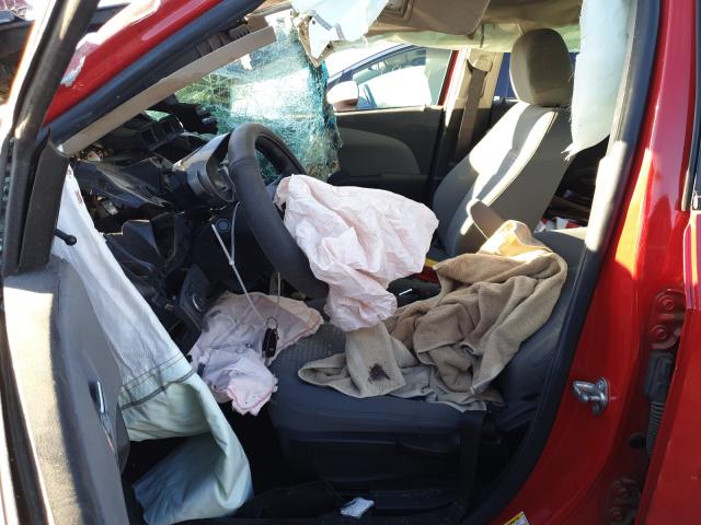 1G1JB5SG8D4237249 - 2013 CHEVROLET SONIC LS RED photo 5