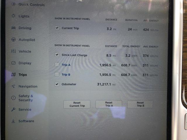 5YJSA1H10EFP56574 - 2014 TESLA MODEL S Շագանակագույն լուսանկար 8