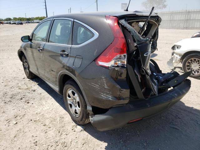 2HKRM4H33EH693979 - 2014 HONDA CR-V LX BLACK photo 3