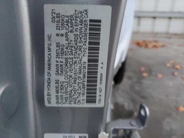 19UUB5F61MA013619 - 2021 ACURA TLX ADVANC Gümüş foto 10