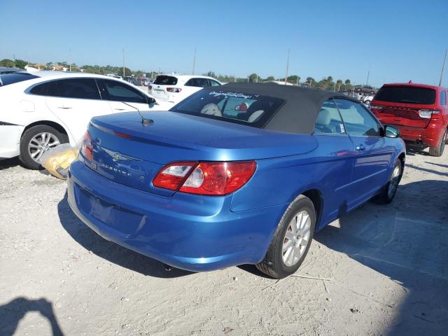 1C3LC45K68N208134 - 2008 CHRYSLER SEBRING BLUE photo 4