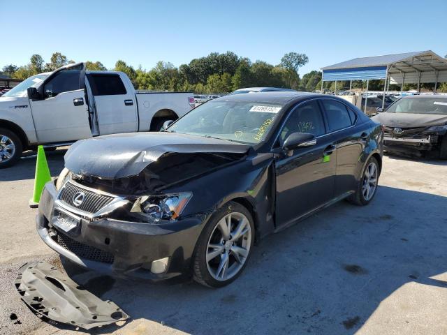 JTHBF5C20A5113659 - 2010 LEXUS IS 250 BLACK photo 2