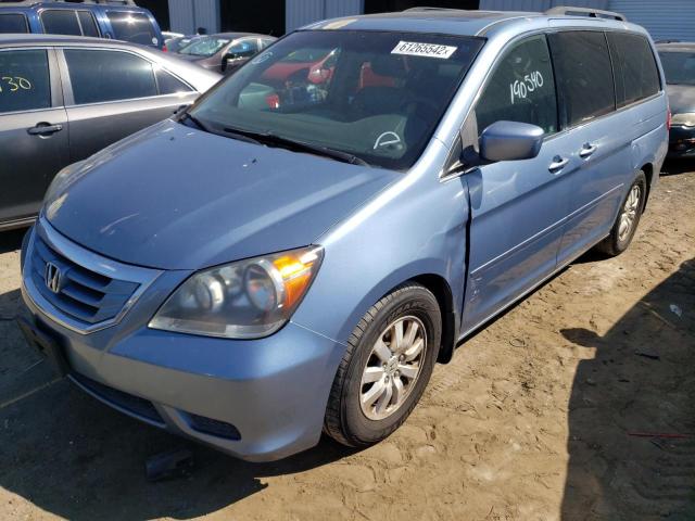 5FNRL38709B033354 - 2009 HONDA ODYSSEY BLUE photo 2