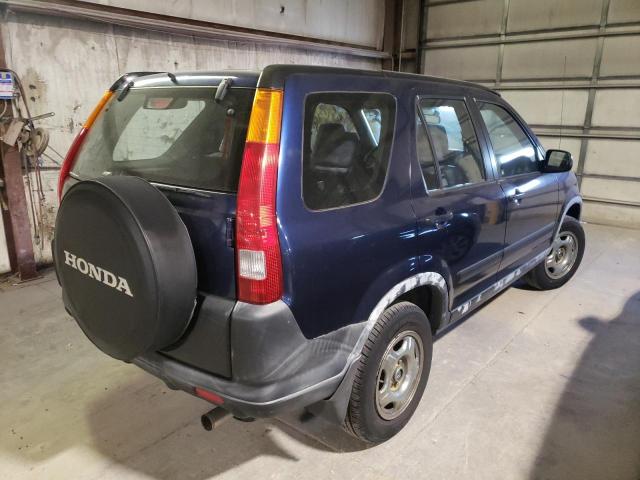 JHLRD78494C056764 - 2004 HONDA CR-V LX BLUE photo 4