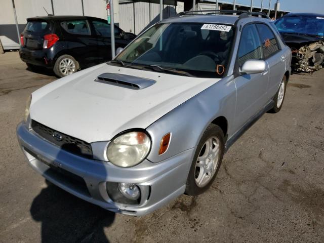 JF1GG29692G828982 - 2002 SUBARU IMPREZA WR SILVER photo 2