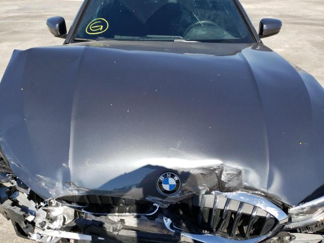 3MW5R1J00M8B48027 - 2021 BMW 330I GRAY photo 7