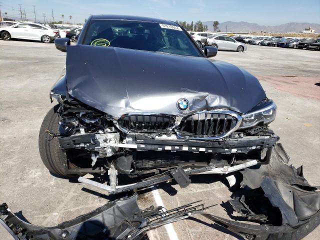 3MW5R1J00M8B48027 - 2021 BMW 330I GRAY photo 9