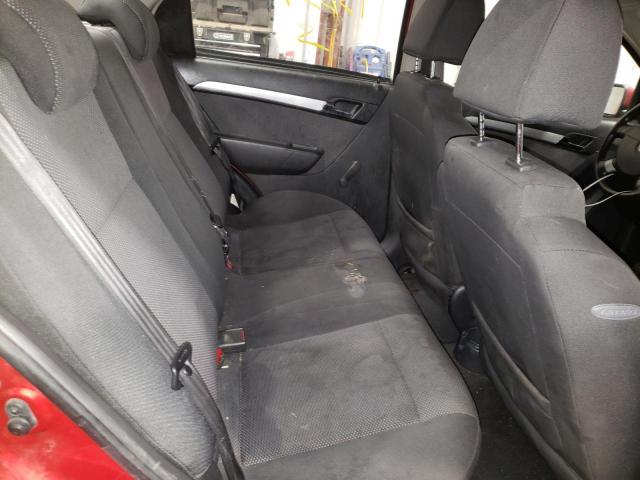 KL1TD5DE2AB100165 - 2010 CHEVROLET AVEO LS 红色 照片 6