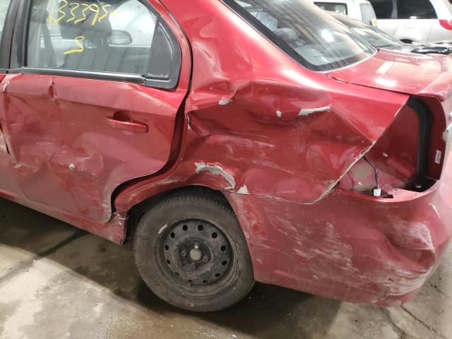 KL1TD5DE2AB100165 - 2010 CHEVROLET AVEO LS 红色 照片 9