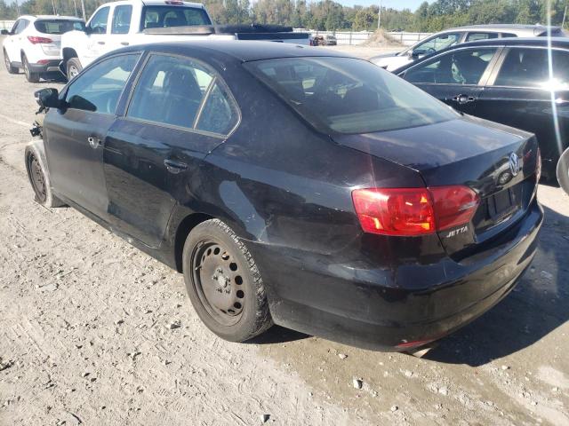 3VW1K7AJ1BM090285 - 2011 VOLKSWAGEN JETTA BASE Սև լուսանկար 3