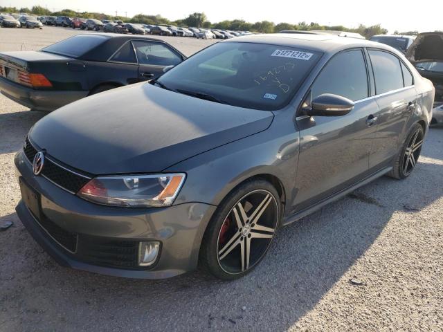 3VW5S7AJ8EM384630 - 2014 VOLKSWAGEN JETTA GLI GRAY photo 2