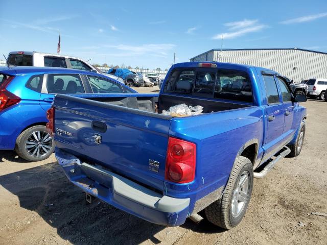 1D7HE48P07S248217 - 2007 DODGE DAKOTA QUA BLUE photo 4