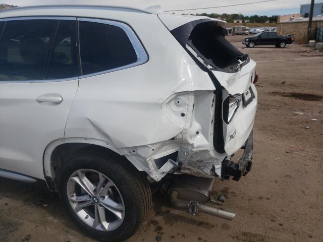 5UXTY5C09M9H04425 - 2021 BMW X3 XDRIVE3 WHITE photo 10