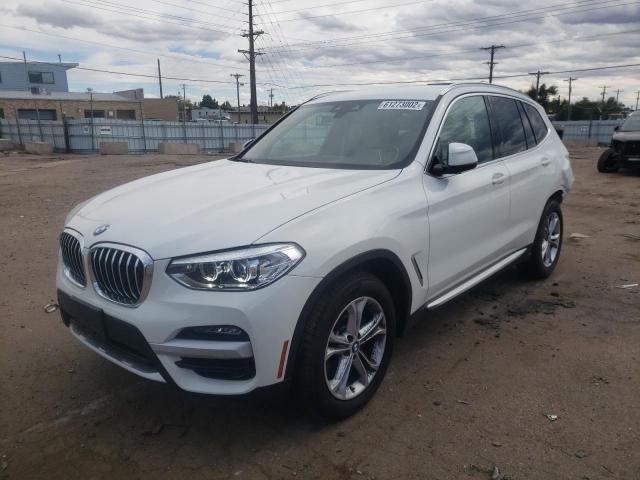 5UXTY5C09M9H04425 - 2021 BMW X3 XDRIVE3 WHITE photo 2