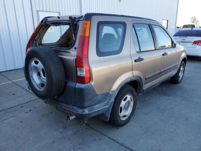 JHLRD68494C020325 - 2004 HONDA CR-V LX TAN photo 4