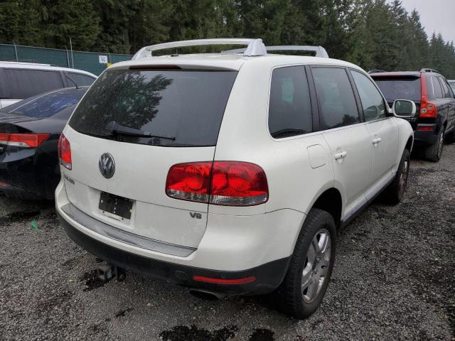 WVGMM77L85D023651 - 2005 VOLKSWAGEN TOUAREG 4. WHITE photo 4