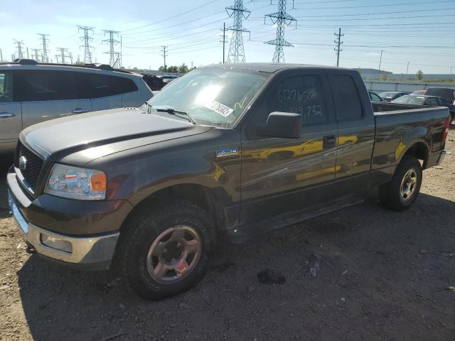 1FTPX14575NA38308 - 2005 FORD F150 GRAY photo 1