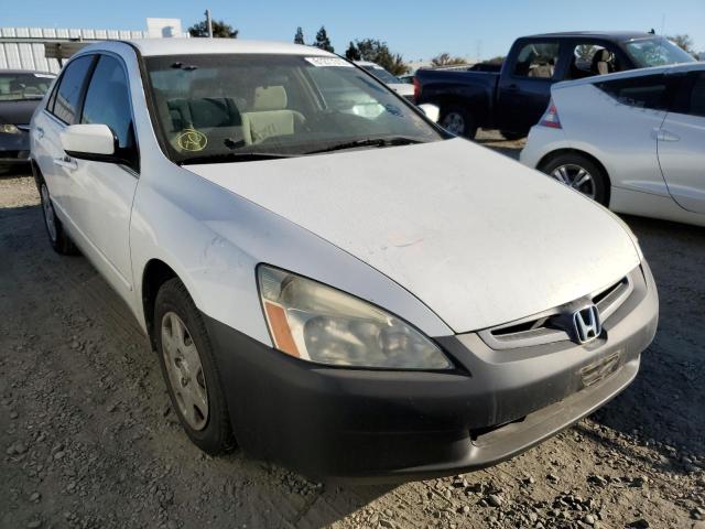 1HGCM56495A052741 - 2005 HONDA ACCORD LX WHITE photo 1