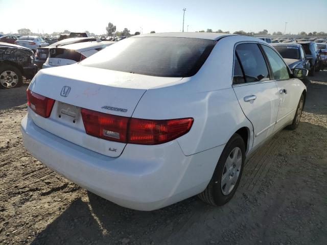 1HGCM56495A052741 - 2005 HONDA ACCORD LX WHITE photo 4