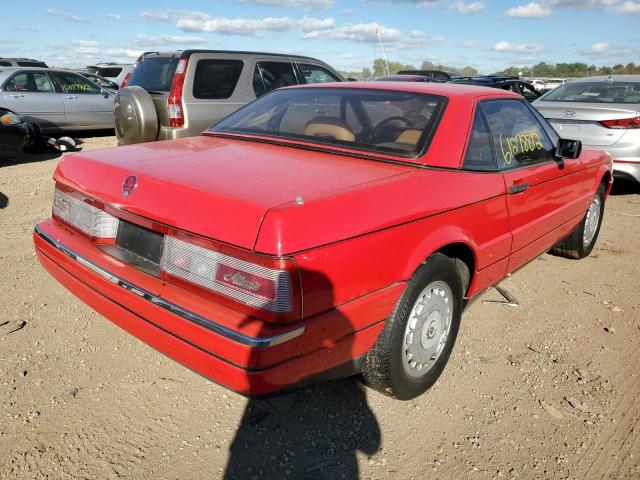 1G6VR3177JU102529 - 1988 CADILLAC ALLANTE RED photo 4