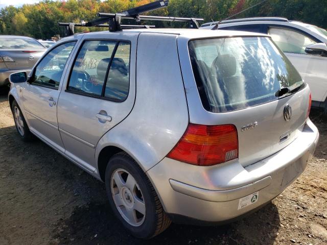 9BWGK61J624017809 - 2002 VOLKSWAGEN GOLF GLS SILVER photo 3