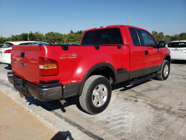 1FTPX04515KC26141 - 2005 FORD F150 RED photo 4