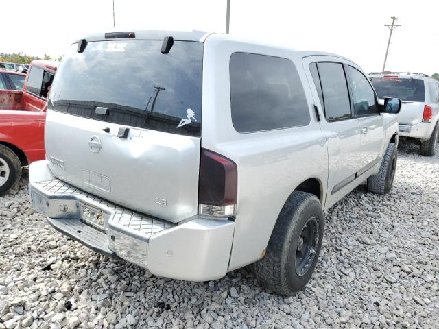 5N1AA08B64N730863 - 2004 NISSAN ARMADA SE SILVER photo 4