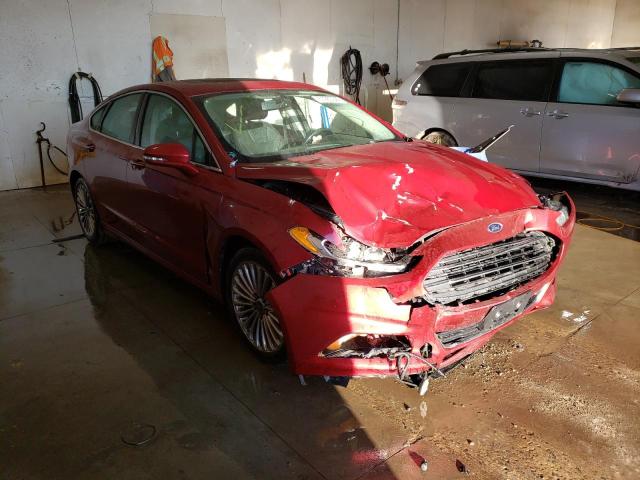 3FA6P0K93DR112577 - 2013 FORD FUSION TIT BURGUNDY photo 1