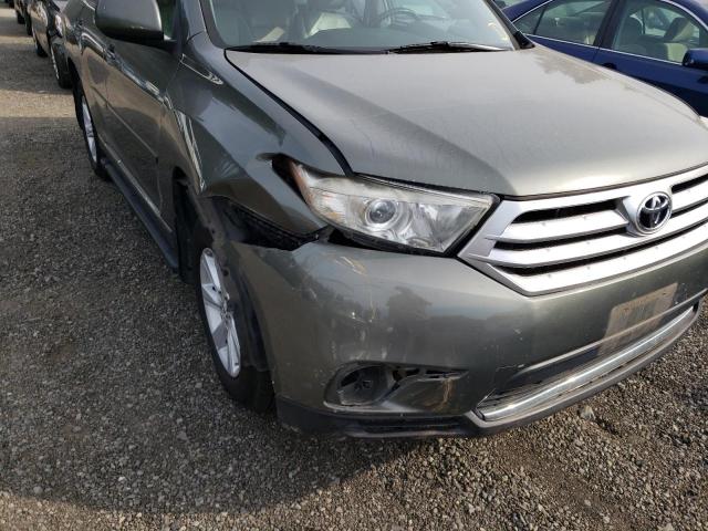 5TDBK3EH5CS154451 - 2012 TOYOTA HIGHLANDER GREEN photo 9