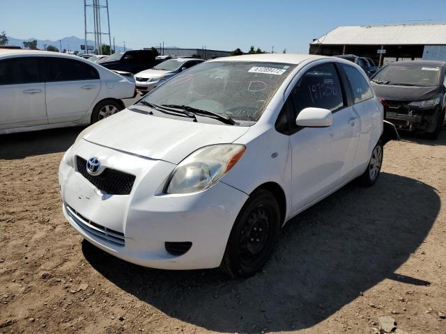 JTDJT923485161165 - 2008 TOYOTA YARIS WHITE photo 2