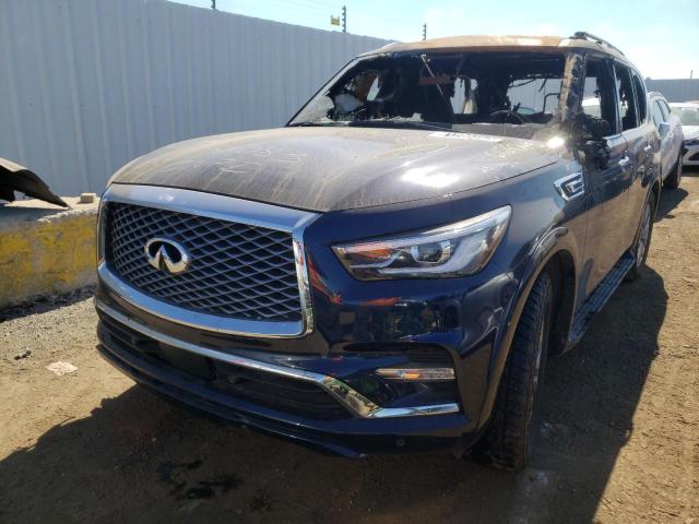 JN8AZ2AE5M9270492 - 2021 INFINITI QX80 LUXE BLUE photo 1